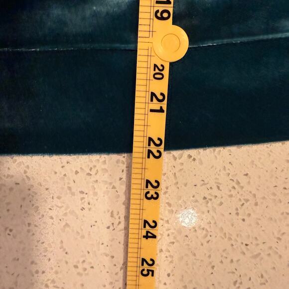 Aerie Teal Blue Velvet Long Sleeve Women Medium Soft Lounge Holiday Y2K Velour - Picture 7 of 7